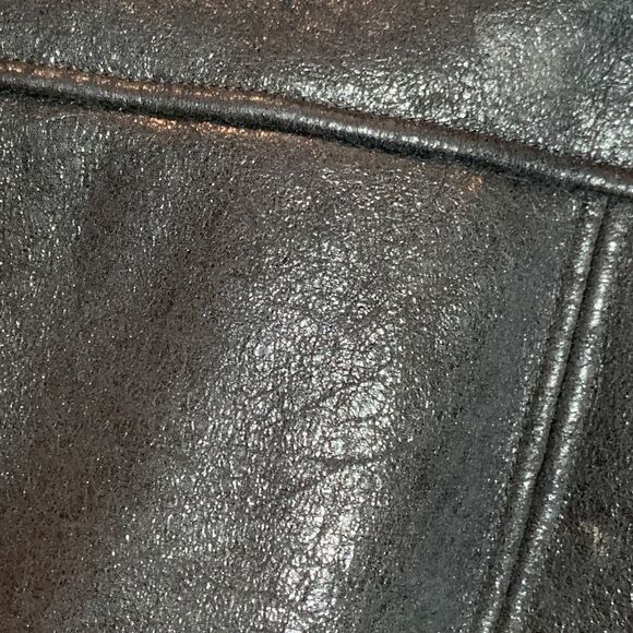 bernardo Collection Faux Fur Vegan Leather Moto Jacket - Picture 7 of 12